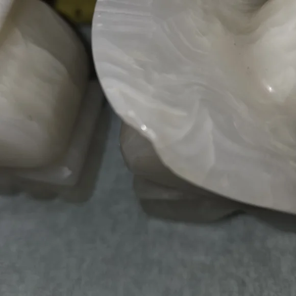 Cream Stone Bookends - Picture 4 of 4